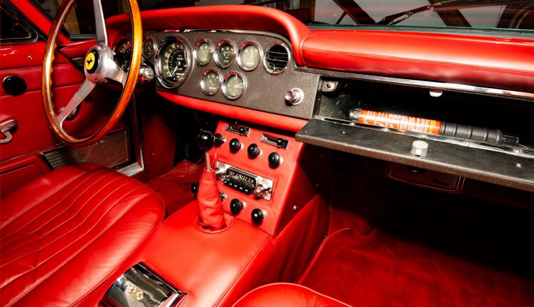 Fire Safety Stick mounted in Classic Car interior zero residue