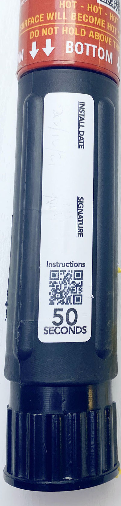 Installation Date Sticker