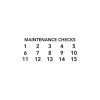 Maintenance Inspection Sticker (for both FSS50 and FSS100)
