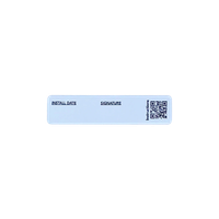 Installation Date Sticker